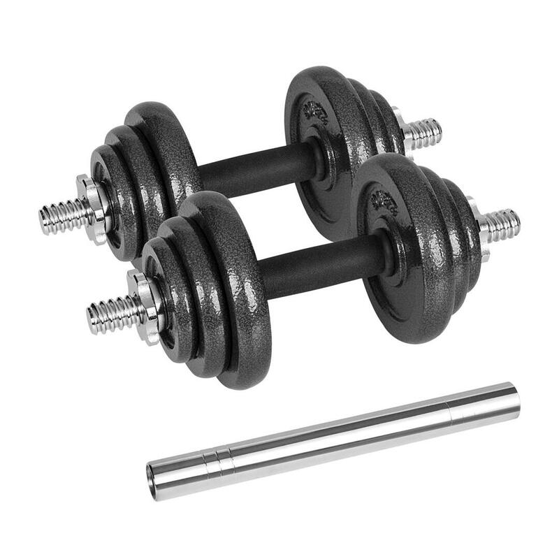 Rebel Active Mancuernas Ajustables En Estuche De 20 Kg Con Barra