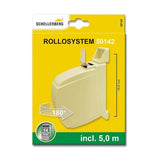 Recogedor Exterior Abatible Giratorio 180° Mini De Cinta 5 M Beige