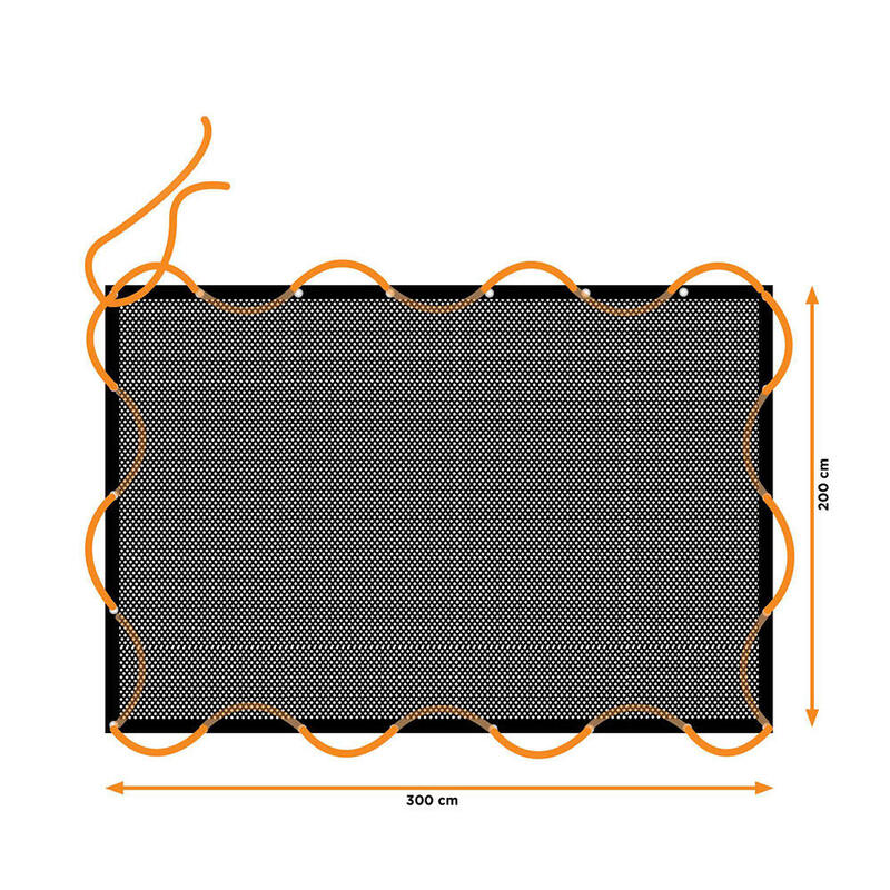 Red De Carga Elastica, Medida:2x3m, Con 14 Ojales. Black+Decker