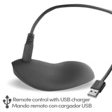 Anillo Vibrador  Reerin Usb Dual Control Remoto Usb Silicona
