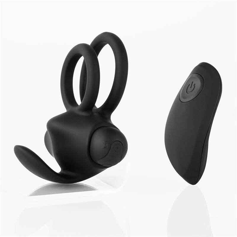 Anillo Vibrador  Reerin Usb Dual Control Remoto Usb Silicona