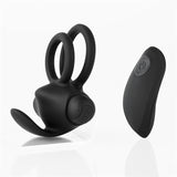 Anillo Vibrador  Reerin Usb Dual Control Remoto Usb Silicona