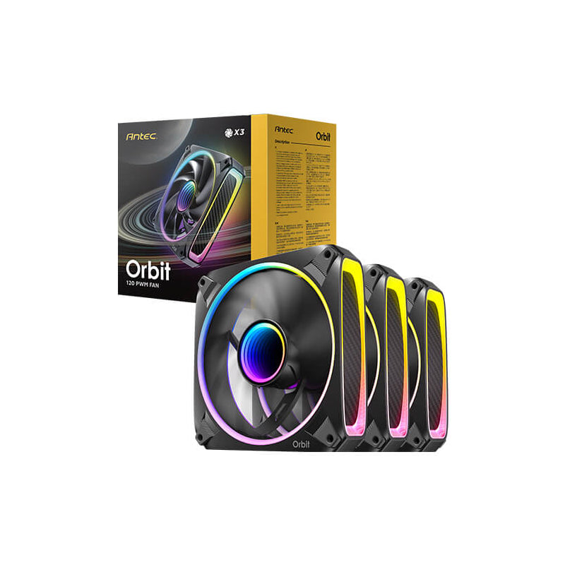 Refrigeración Cpu Antec Orbit Argb 3x Vent Reverse 120mm Rgb Negro