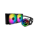 Cooler Master Masterliquid 240 Core Ii Lite Argb Kit De Refrigeracion Liquida - Ventiladores Preinstalados - Tubos De