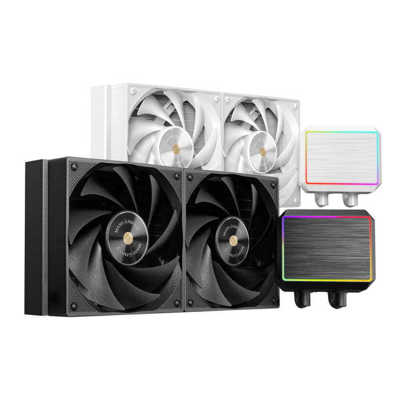 Refrigeracion Liquida Ml-Proii 240 Negro Mars Gaming 240mm / 2x Ventiladores / 800-2000 Rpm/ Tdp 450w
