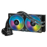 Refrigeración Por Agua Arctic Intel Liquid Freezer Ii 280 2xp14 A-Rgb Intel 115x, 2011-3, 2066* Amd Am4, Pwm, Black