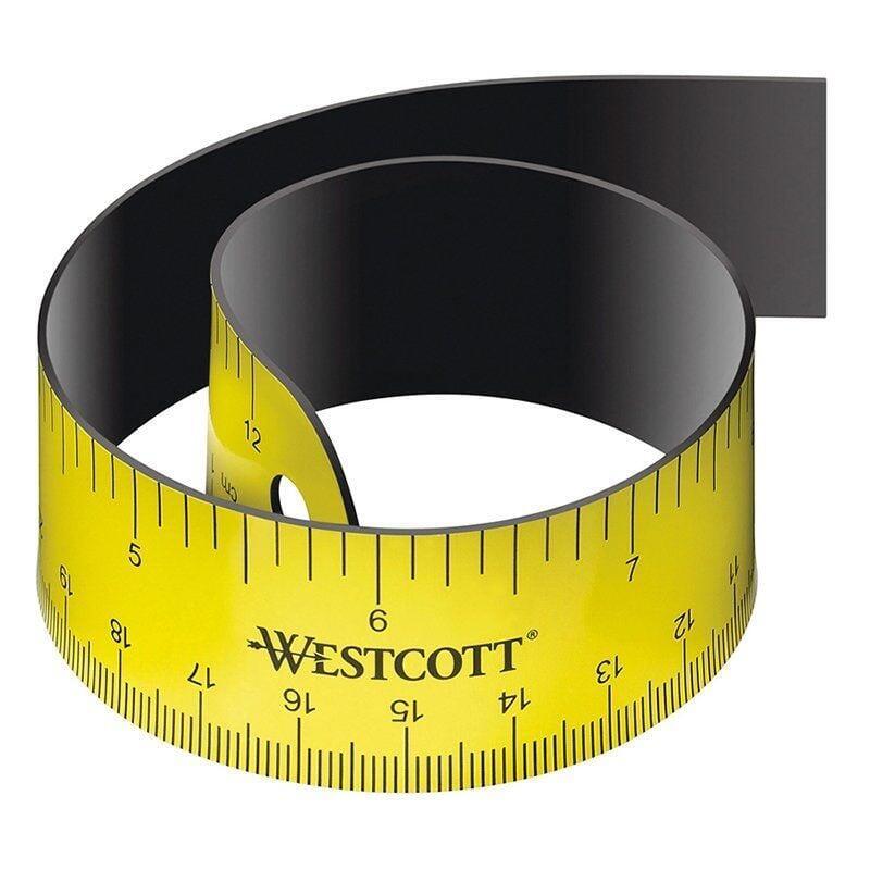 Regla Flexible Y Magnética Grafoplás Westcott 30cm Amarilla