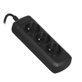 Regleta Activejet (3 X Ute; 10 A; 1,8 M; Negro)