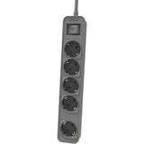 Regleta Con Interruptor Philips Chp2154g 12 5 Tomas De Corriente Cable 1.5m Gris