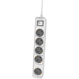 Regleta Con Interruptor Philips Chp2154w 12 5 Tomas De Corriente Cable 1.5m Blanco
