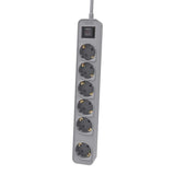 Regleta Con Interruptor Philips Chp2164g 10 6 Tomas De Corriente Cable 1.5m Gris