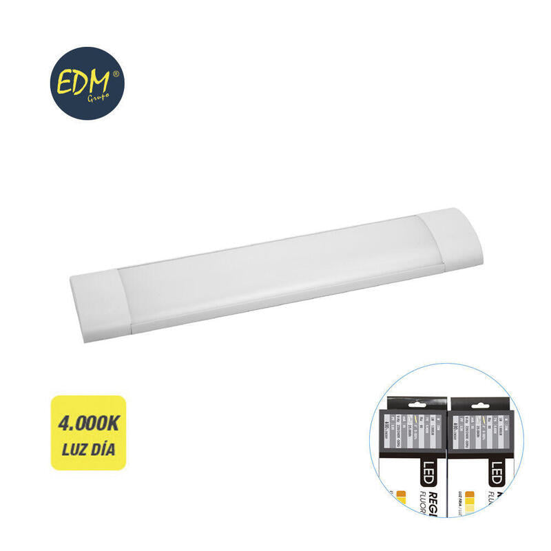Regleta Electronica Led 25w 4000k Luz Dia 2000lm 12x61x3,1cm Edm