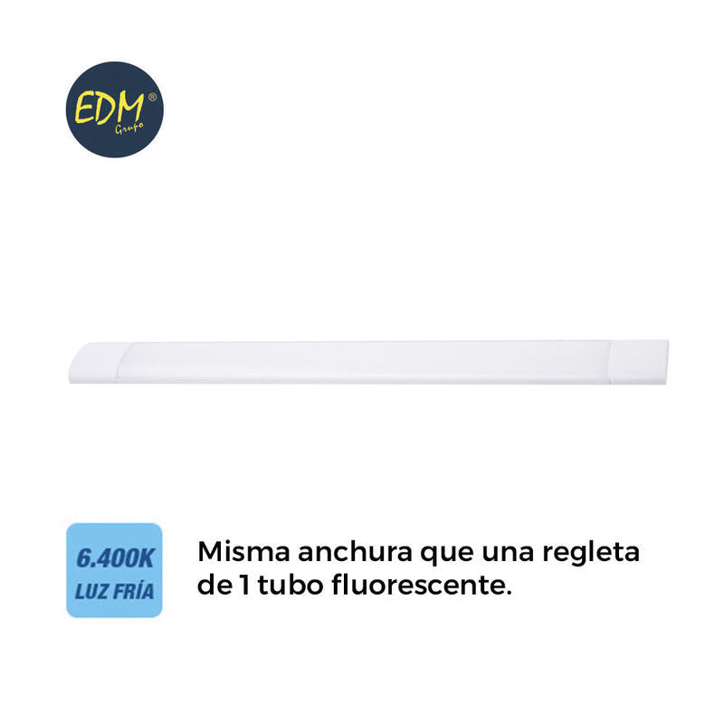 Regleta Electronica Led 28w 6400k Luz Fria 2700lm 8x89,7x3,1cm Edm