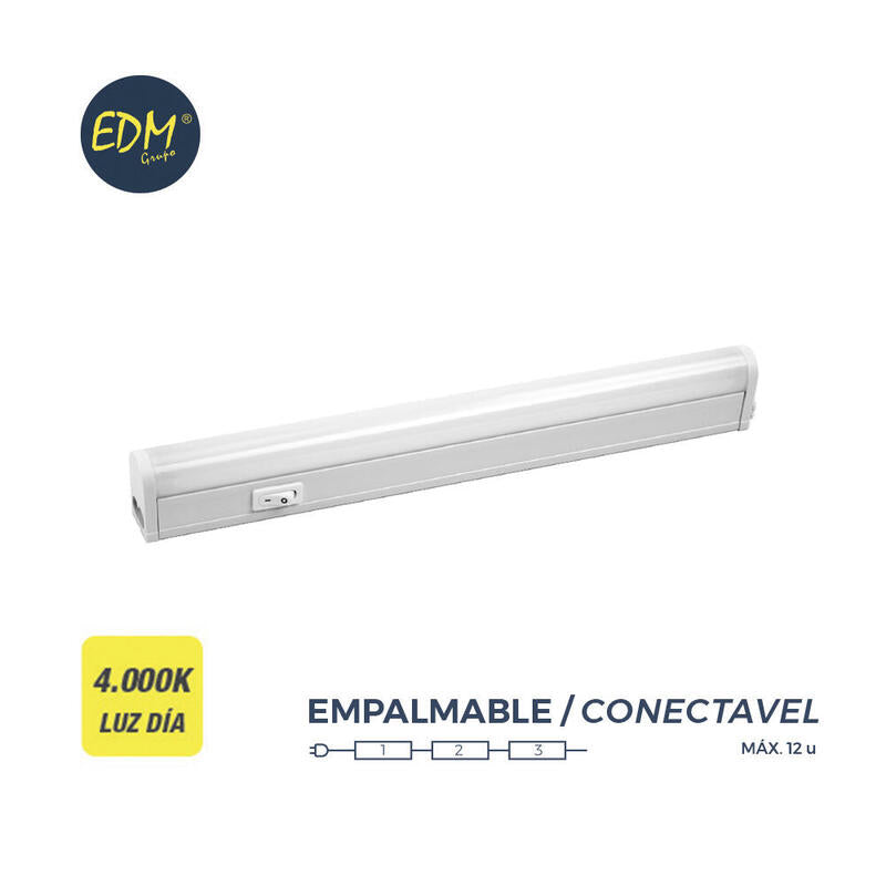 Regleta Electronica Led 7w 600lm 4000k Luz Dia 3,6x50,5x3cm Edm