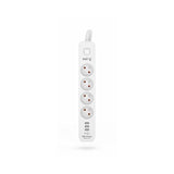 Regleta Kerg Con Disyuntor-4 Tomas 3usb 16a 1,5m