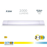 Regleta Led 25 W 3cct 2000 Lm 61,3 X 12 X 3,1 Cm