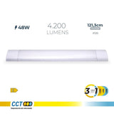 Regleta Led 48 W 3cct 4200 Lm 121,3 X 12 X 3,1 Cm