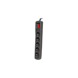Regleta Protector Contra Sobretensiones Bercy 400 3m (5 Enchufes) Negro