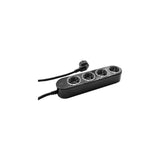 Regleta Shelly Power Strip 4 Gen4 Negra, Cable De 1,5 Metros, Con Medición De Energía Shelly_ps4_gen4_s