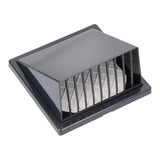 Rejilla Ventilación Con Campana Abs Ø 125mm Gris Antracita