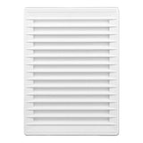 Rejilla Ventilacíón Rectangular Empotrable Con Mosquitera Abs 137x207mm Blanco
