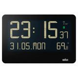 Reloj De Pared Digital Braun Bc 14 Radio  Negro
