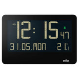 Reloj De Pared Digital De Cuarzo Negro Braun Bc 14