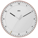 Reloj De Pared Radio Braun Bc 17 Pw Dcf Rosa/Blanco