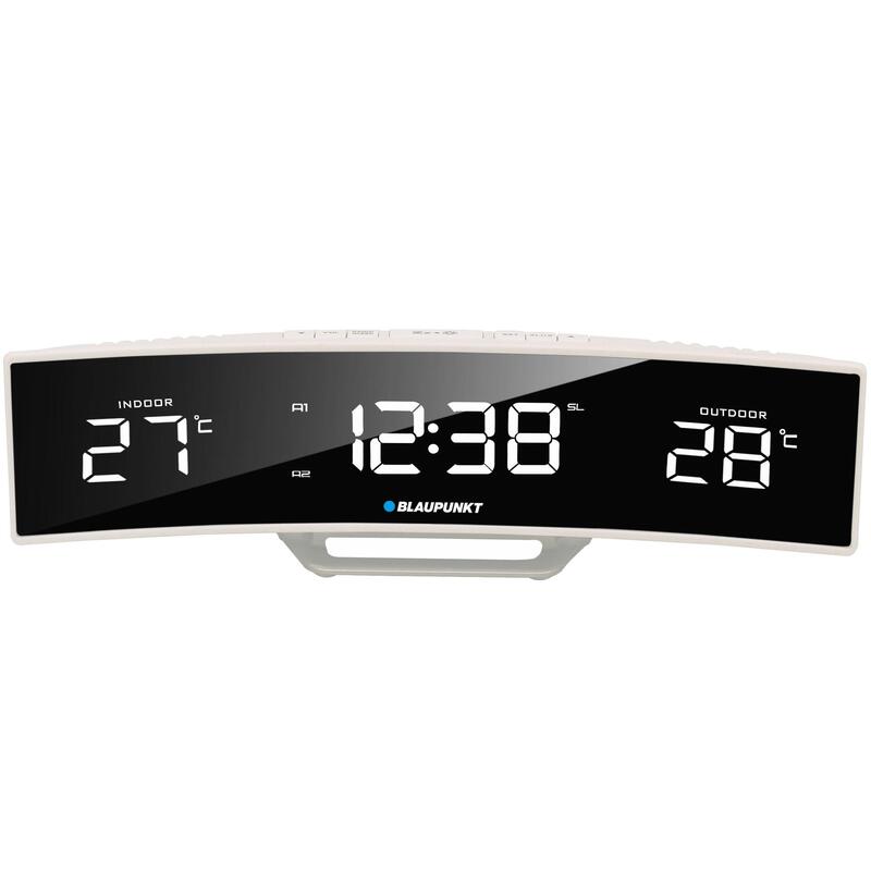 Reloj Despertador Blaupunkt Cr12wh Digital Negro Blanco