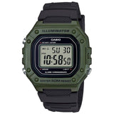 Reloj Digital Casio Collection W-218h-3avef  45mm  Verde