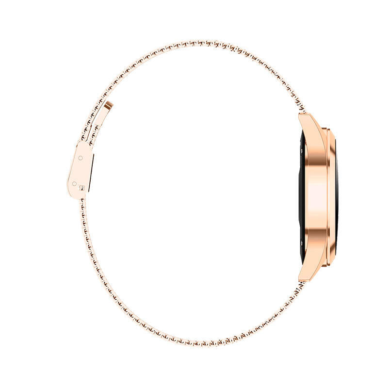 Reloj Inteligente Innjoo Voom Gold Pantalla Color 2.6cm Cuantificador Salud 15 Días Batería Compat. Android/Ios