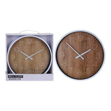 Reloj Para Pared Efecto Madera 25cm.