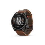 Reloj Smartwatch Fenix 8 Pro Lte 47mm Zafiro Amoled Correa De Piel Garmin - Titanio Negro