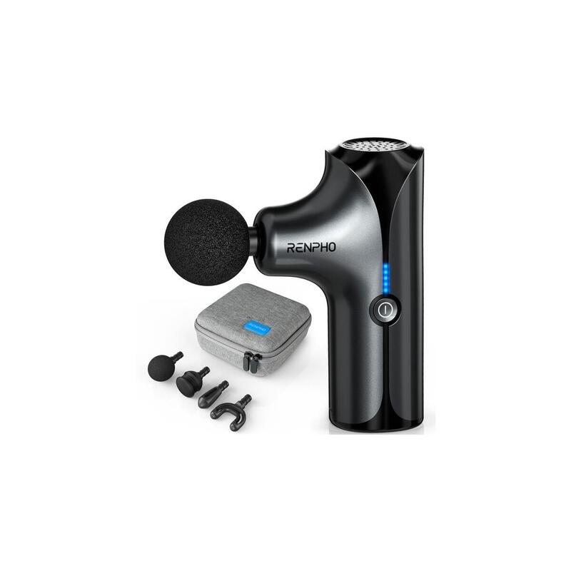 Renpho Mini Pistola, Masajeador Negro Peu-Rp-Gm173-Bk
