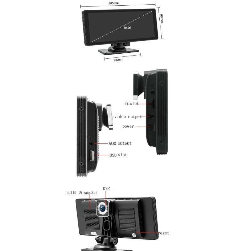Reproductor  Sd9302 Negro Multimedia Para Coche
