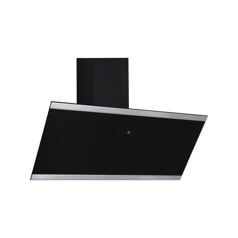 Response Ch 89090 S, Hood Extractor Negro/Acero Inoxidable, 90 Cm Ch89090s