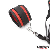 Restricciones Para La Cama Con Antifaz Esposas Ajustables Y Desmontables