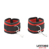 Restricciones Para La Cama Con Antifaz Esposas Ajustables Y Desmontables