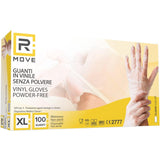 Retire 1 Paquete De 100 Guantes Médicos De Vinilo Transparentes Sin Polvo, Talla Xl