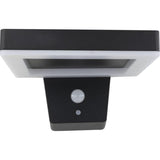 Rev Led Solar Wall Light Square Black