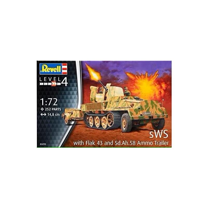 Revell Sws W/Flak43 & Sd Ah58 Ammo Trailer