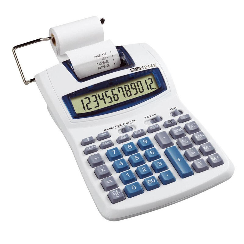 Rexel Ibico Semi-Professional 1214xcalculadora Impresoralcd12 Dgitosblanco, Azul