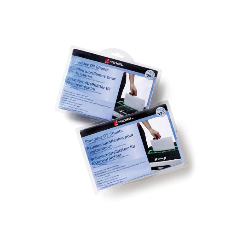 Rexel Láminas Lubricantes Para Destructora (12)
