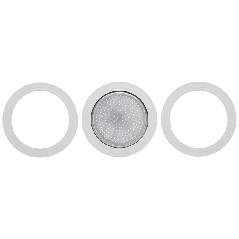 Ricambi 3 Ersatz- Dichtungen +1 Filter 1 Tasse