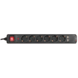Riello Regleta Thunder 6002 Usb 6 Tomas Schuko Maxima Potencia 250v/16a Maximo Voltaje 6000v Boton O
