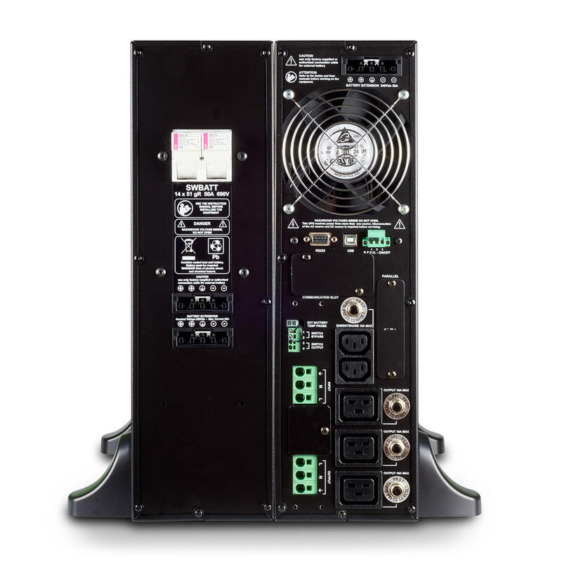 Riello Ups Sentinel Dual Sdu 8000 Ups (Montaje En Rack / Externo) Ca 220/230/240 V 8000 Vatios 8000 Va Rs-232 Usb Conectores De Salida: 5 3u 19" Negro Ral 9005