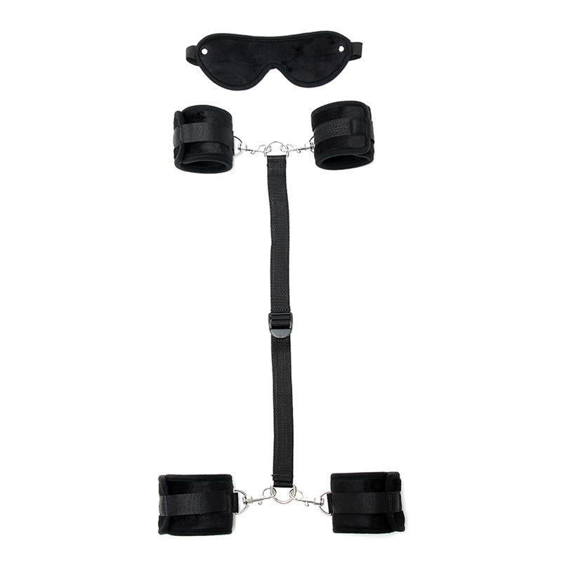 Ataduras Con Máscara Ajustable Color Negro