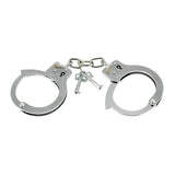 Rimba Bondage Play Esposas De Acero Niquelado Ajustables