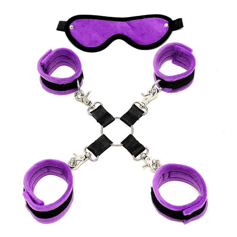 Rimba Bondage Play Set De Bondage Color Púrpura