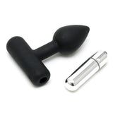 Rimba Latex Play Plug Anal Con Bala Vibradora Color Negro